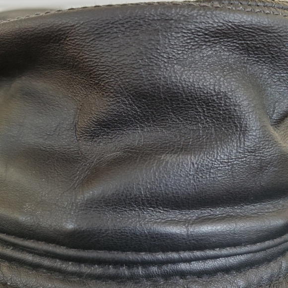 HENSCHEL HAT CO WOMEN BLACK VEGAN LEATHER FEDORA HAT - Picture 5 of 6